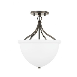 Browne - 1 Light Semi-Flush Mount-14.75 Inches Tall and 11.25 Inches Wide - 1314760