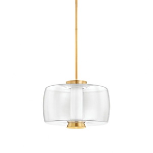 Beau - 12W 1 LED Pendant In Modern Style-10 Inches Tall and 15 Inches Wide - 1315394