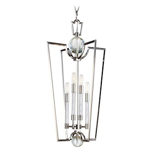 Waterloo - Four Light Pendant - 17.25 Inches Wide by 33.5 Inches High