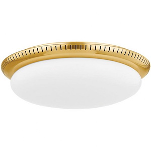 North Castle - 15W 1 LED Flush Mount-4 Inches Tall and 14.25 Inches Wide - 1335648