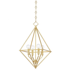 Haines - 4 Light Small Pendant in Contemporary/Modern Style - 16.5 Inches Wide by 21.5 Inches High - 1050315