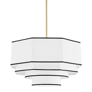 Riverdale - Four Light Pendant in Transitional Style - 26 Inches Wide by 18.75 Inches High