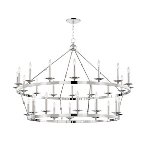 Allendale - Twenty Eight Light Chandelier in Transitional Style - 58 Inches Wide by 40.75 Inches High