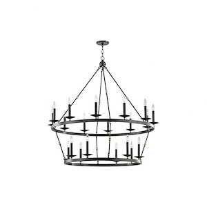 Allendale 20-Light Chandelier - 46.75 Inches Wide by 38 Inches High