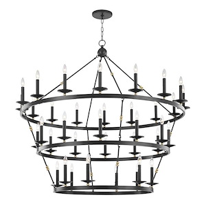 Allendale - Thirty Six Light Chandelier in Transitional Style - 58 Inches Wide by 54.25 Inches High - 1001640