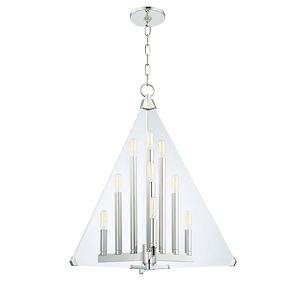 Triad 9-Light Pendant - 24 Inches Wide by 28 Inches High