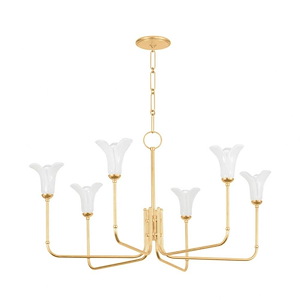 Montclair - 6 Light Chandelier-21.25 Inches Tall and 40 Inches Wide