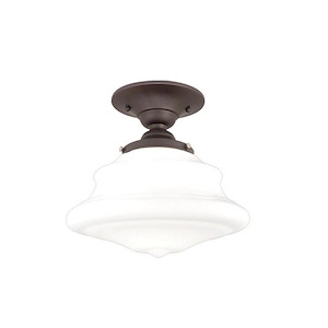 Petersburg - One Light Flush Mount - 9.5 Inches Wide by 8 Inches High