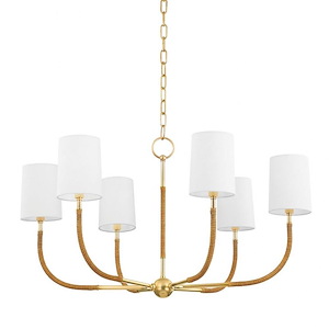 Webson - 6 Light Chandelier-19 Inches Tall and 34 Inches Wide - 1271367