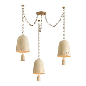 Omi - 3 Light Chandelier-17.5 Inch Tall and 36 Inch Wide - 1420613