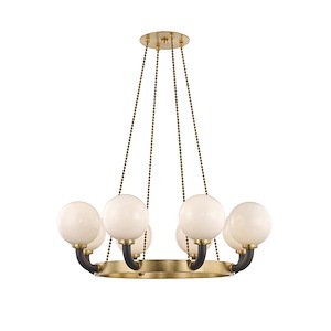 Werner Eight Light Pendant - 46 Inches Wide by 19 Inches High - 883524