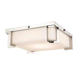 Delmar LED 13 InchW Flush Mount - 13 Inches Wide by 4.25 Inches High - 750016