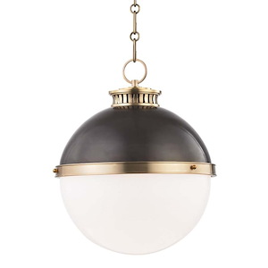 Latham One Light Large Pendant - 14.75 Inches Wide by 17 Inches High - 883534