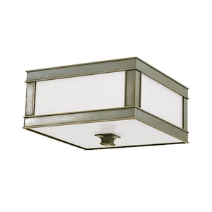 Preston - Three Light Flush Mount - 16 Inches Wide by 6 Inches High