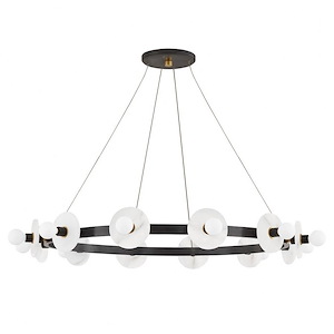 Austen - 12 Light Chandelier in Modern/Transitional Style - 40 Inches Wide by 18 Inches High