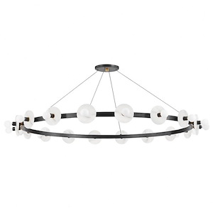 Austen - 18 Light Chandelier in Modern/Transitional Style - 58 Inches Wide by 24 Inches High