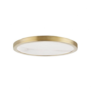 Woodhaven - 18 Inch 20W 1 LED Flush Mount in Modern/Transitional Style - 18 Inches Wide by 1.5 Inches High