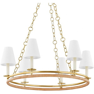 Swanton - 6 Light Chandelier-11.5 Inches Tall and 31 Inches Wide