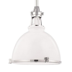 Massena - 1 Light Pendant in Industrial Style - 13.5 Inches Wide by 15.5 Inches High - 268798