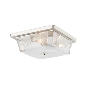 Hines - Three Light Flush Mount in Modern Style - 13 Inches Wide by 4.75 Inches High