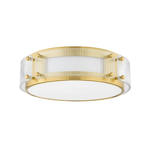 Clifford - 15W 1 LED Flush Mount-4 Inches Tall and 14 Inches Wide