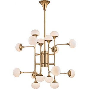 Fleming 16-Light LED Chandelier - 36.5 Inches Wide by 33 Inches High