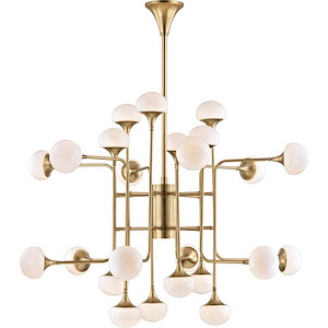 Fleming 24-Light LED Chandelier - 45.75 Inches Wide by 36 Inches High