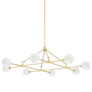 Andrews - 32W 8 LED Chandelier-18.25 Inches Tall and 46 Inches Wide - 1271148