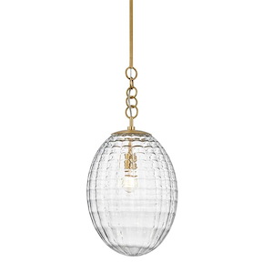 Venice One Light Large Pendant - 12 Inches Wide by 35 Inches High