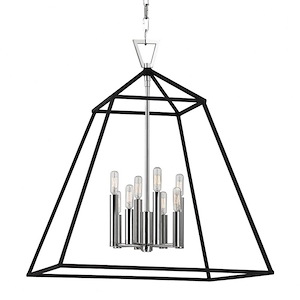 Webster - Eight Light Chandelier - 24 Inches Wide by 28 Inches High