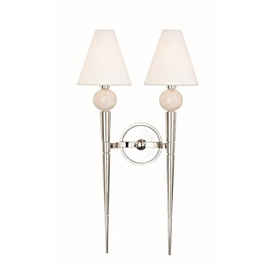 Vanessa - 2-Light Wall Sconce - 13 Inches Wide by 25.25 Inches High