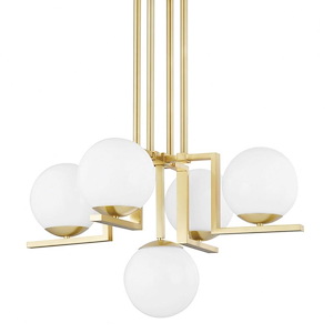 Tanner - 5 Light Chandelier in Contemporary/Modern Style - 30 Inches Wide by 20 Inches High