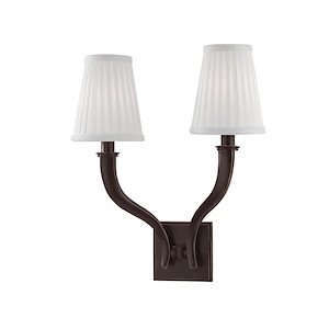 Hildreth - Two Light Wall Sconce - 15.25 Inches Wide by 17 Inches High