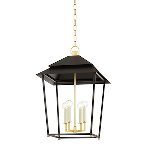Natick - 4 Light Pendant-27 Inches Tall and 18 Inches Wide - 1271305
