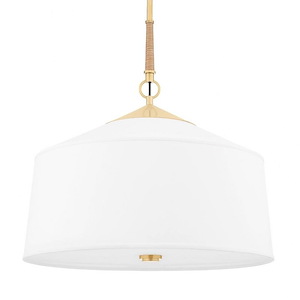 White Plains - 3 Light Pendant-22.5 Inches Tall and 22.25 Inches Wide - 1099711