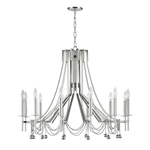 Zariah 12-Light Chandelier - 36 Inches Wide by 31.75 Inches High