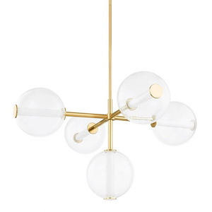 Richford - 195W 5 LED Chandelier-26.25 Inches Tall and 48 Inches Wide - 1290742