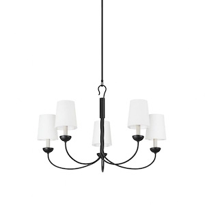 Montpelier - 5 Light Chandelier-21.25 Inches Tall and 34 Inches Wide