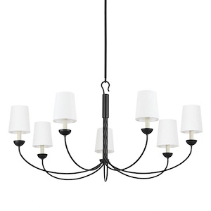 Montpelier - 7 Light Chandelier-24 Inches Tall and 48 Inches Wide
