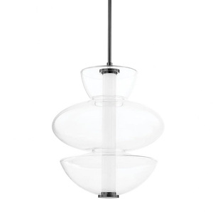Palermo - 20W 1 LED Pendant-30.25 Inches Tall and 19 Inches Wide