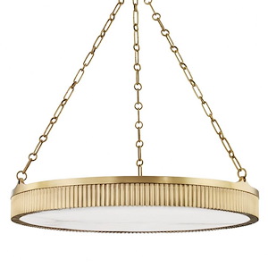 Lynden - 30 Inch 48W 8 LED Chandelier in Modern/Transitional Style - 30 Inches Wide by 4.25 Inches High