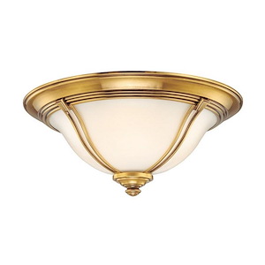 Carrollton - Three Light Flush Mount - 17 Inches Wide by 7.25 Inches High - 268830