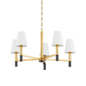 Montreal - 5 Light Chandelier-16 Inches Tall and 30 Inches Wide