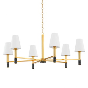 Montreal - 6 Light Chandelier-17.25 Inches Tall and 40 Inches Wide