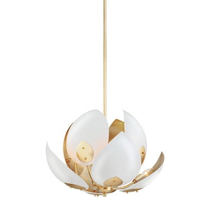 Lotus - Eight Light Chandelier in Modern Style - 24 Inches Wide by 25.25 Inches High - 921630