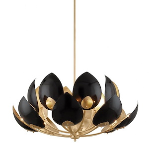 Lotus - 16 Light Chandelier in Modern Style - 41.25 Inches Wide by 29.25 Inches High