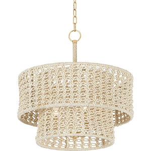Yorkhill - 3 Light Pendant-23 Inches Tall and 22 Inches Wide - 1335669