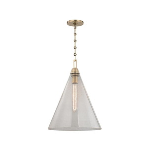 Newbury - One Light Pendant - 14 Inches Wide by 19 Inches High