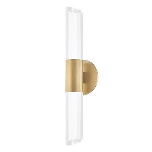 Rowe - Two Light Wall Sconce in Transitional Style - 5.5 Inches Wide by 20.25 Inches High