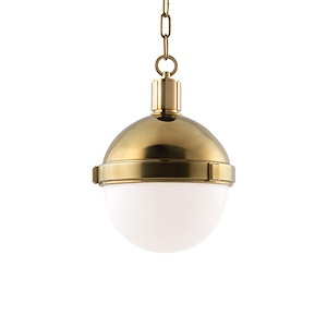 Lambert - One Light Pendant - 9 Inches Wide by 12 Inches High